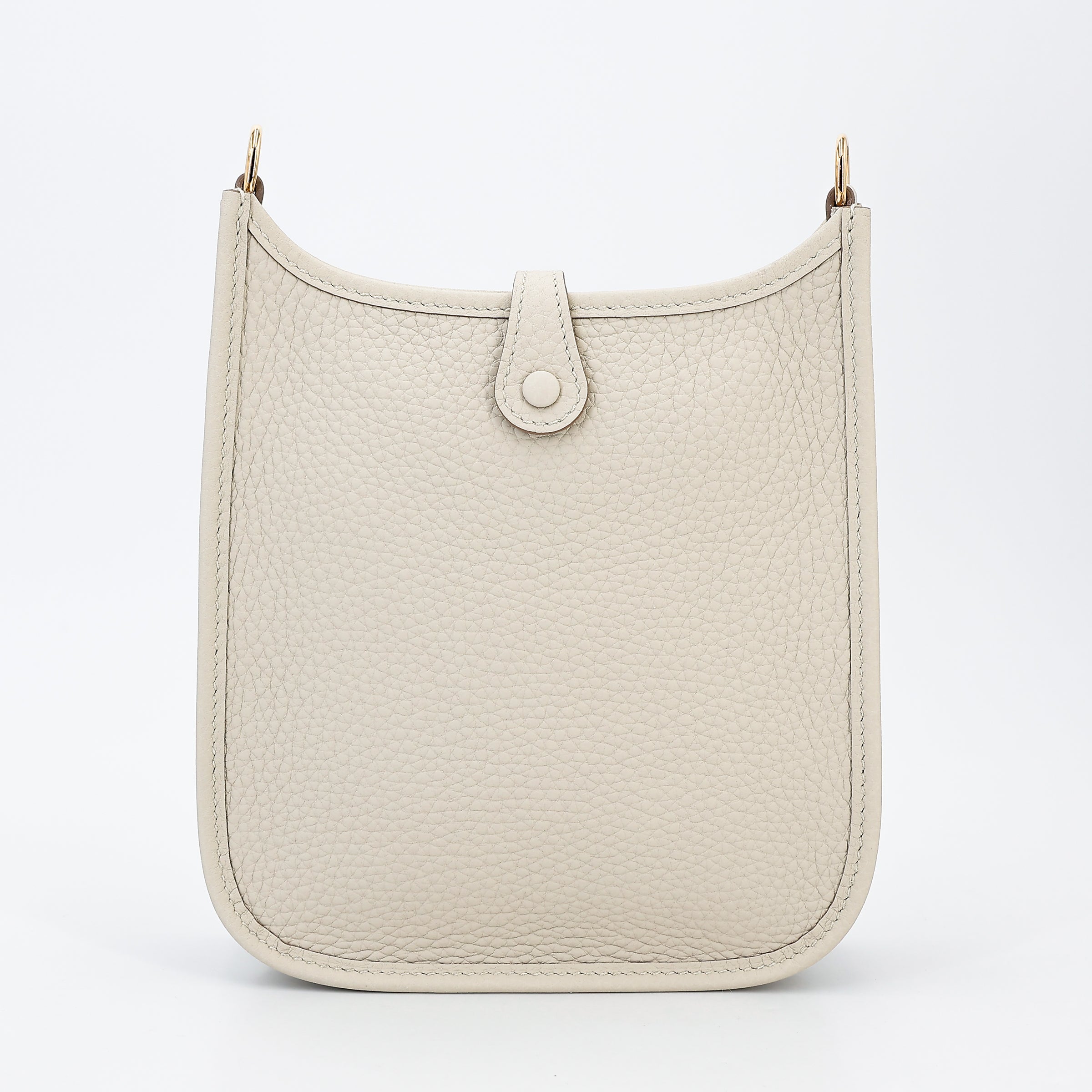 Cop Underdog HERMÈS Mini Evelyne 16 Amazone Beton Clemence Gold hardware - view 2