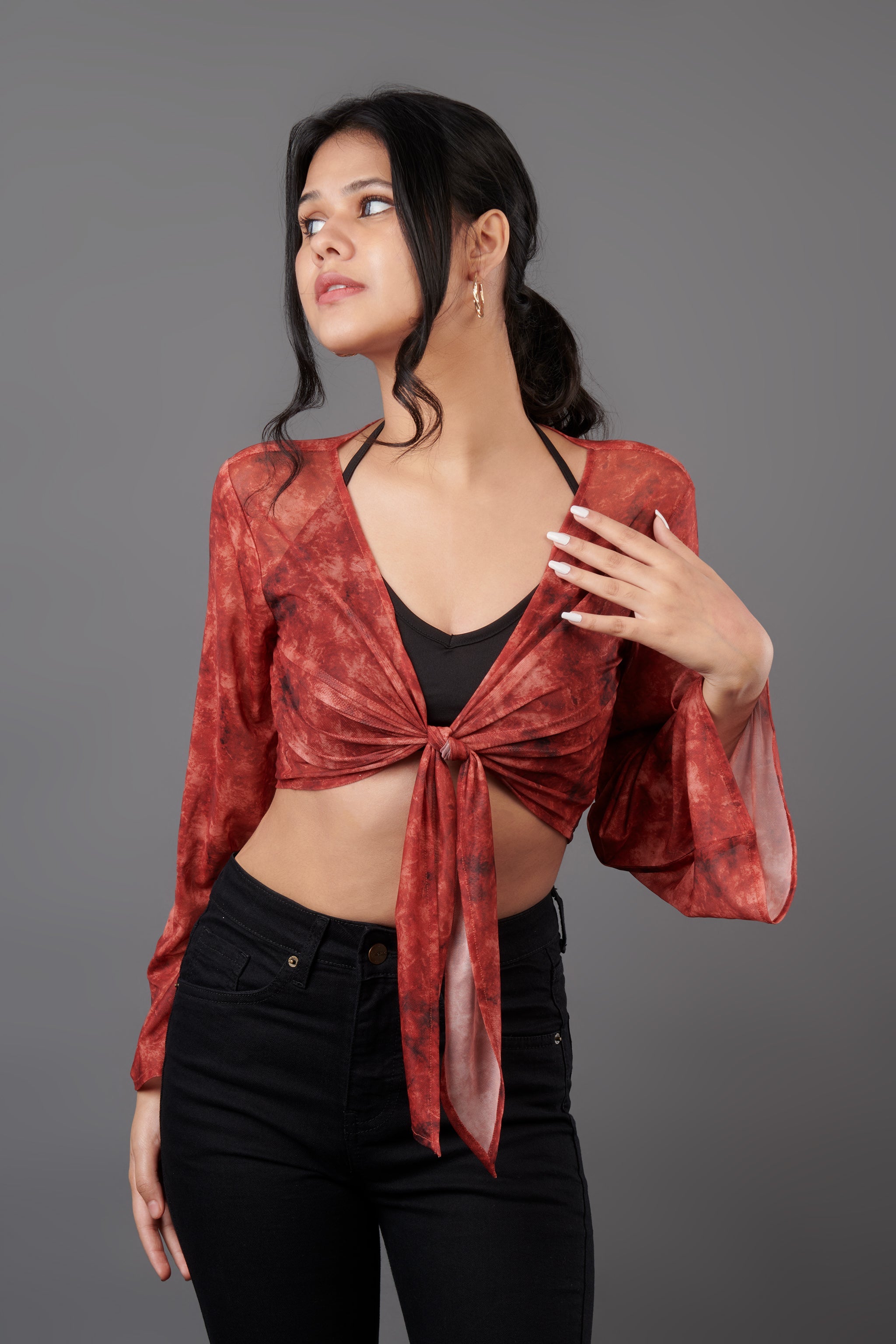 Y2K Layered Mesh Top - view 2