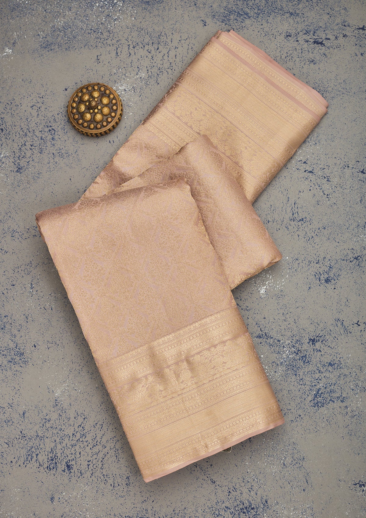Koskii Cream Zariwork Pure Silk Saree – Women's