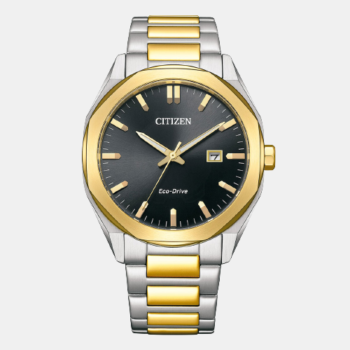 Citizen Eco-Drive Men Eco-Drive Black Dial Analog Stainless Steel Watch BM7604-80E