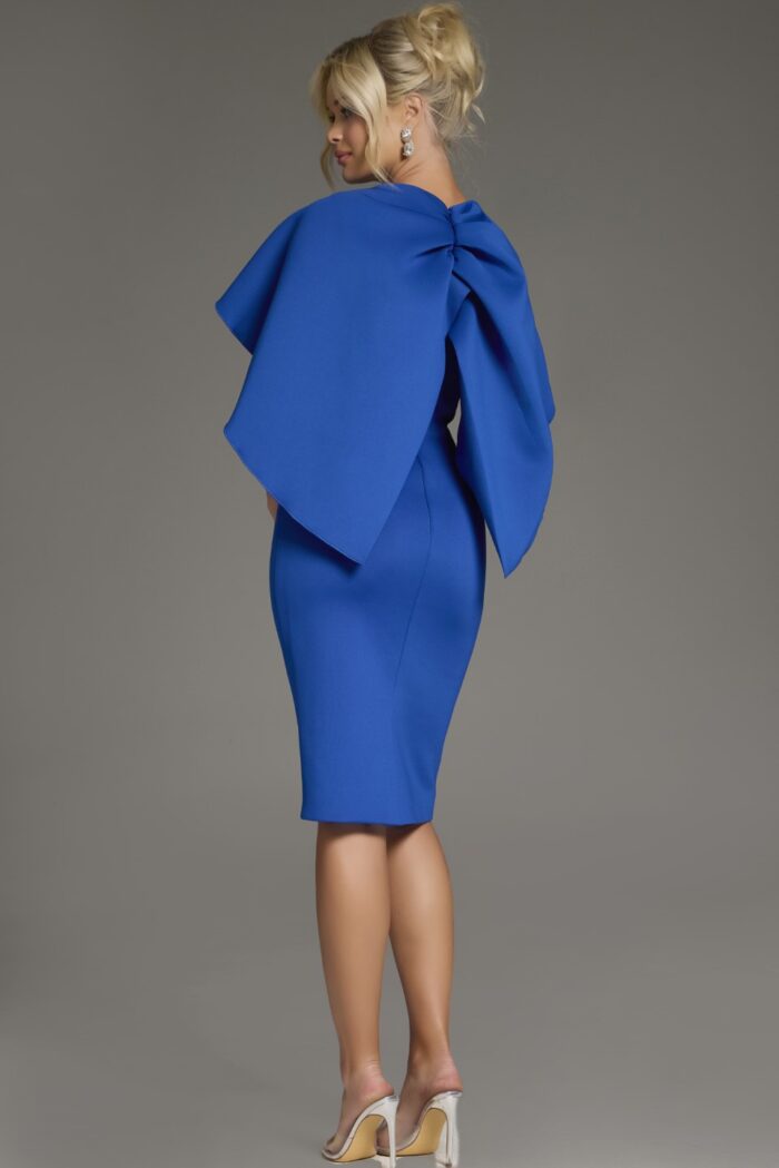 Jovani 38824 Short Flutter Sleeve Cocktail Dress - view 2