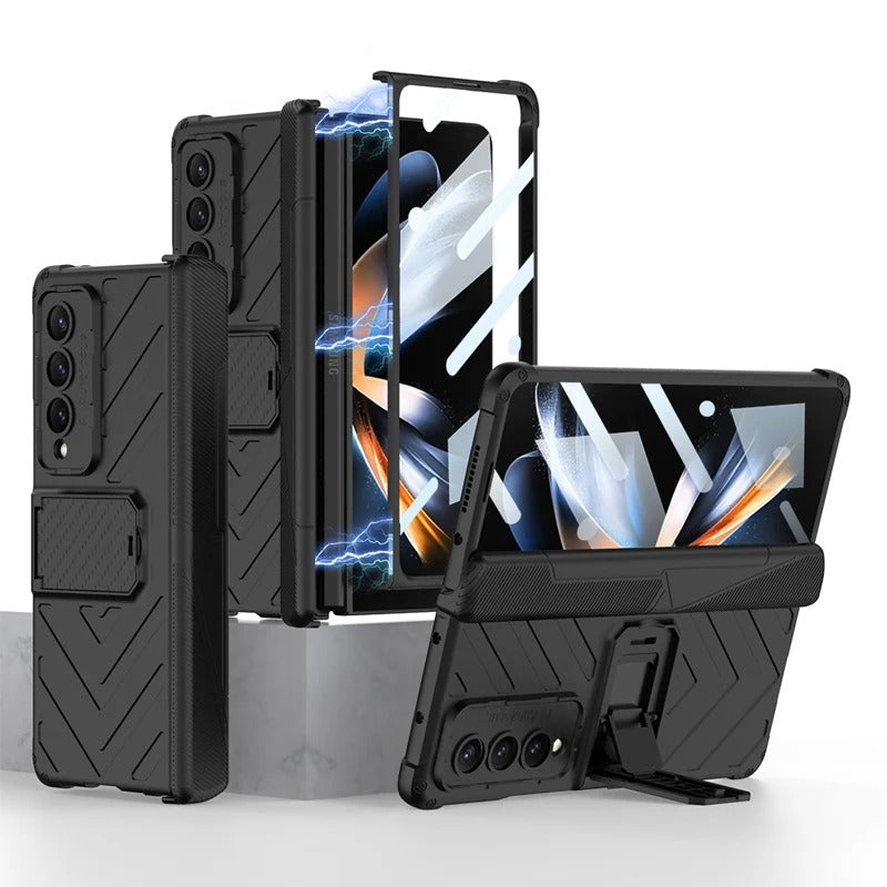 Million Cases Fold Clip Magnetic Hinge Kickstand Case - Samsung