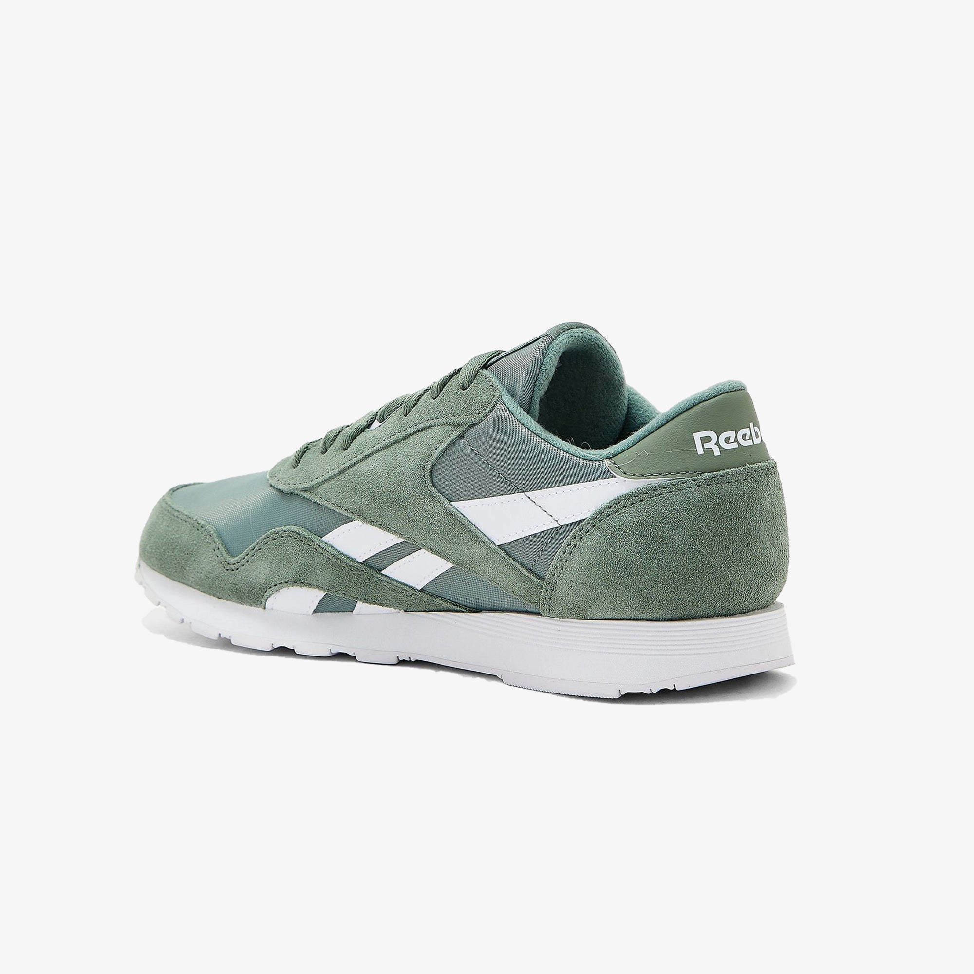 Reebok | CL NYLON { HARGRN/FTWWHT/HARGRN - view 2