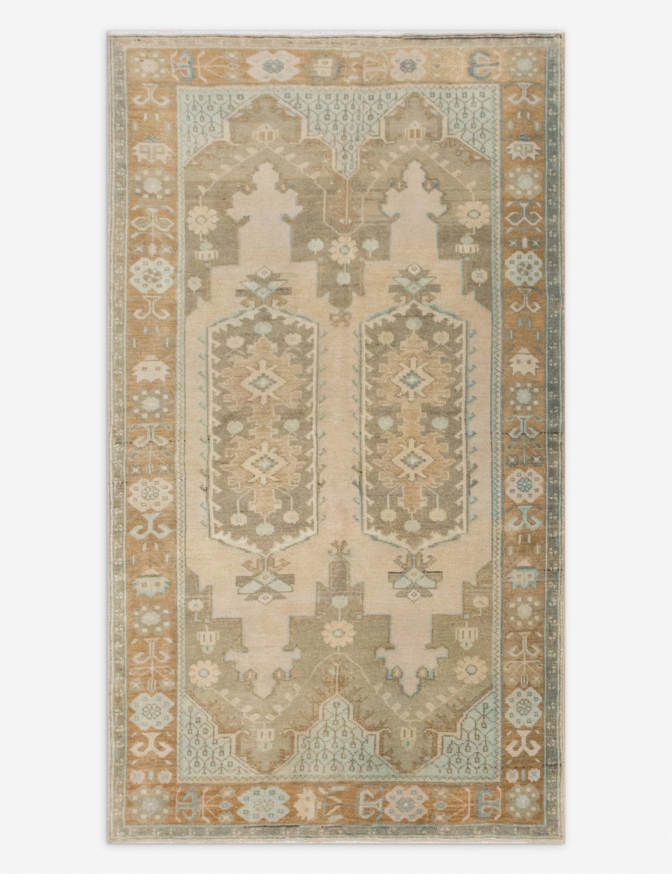 Lulu and Georgia Vintage Turkish Hand-Knotted Wool Rug No. 550, 4'10" x 7'4"