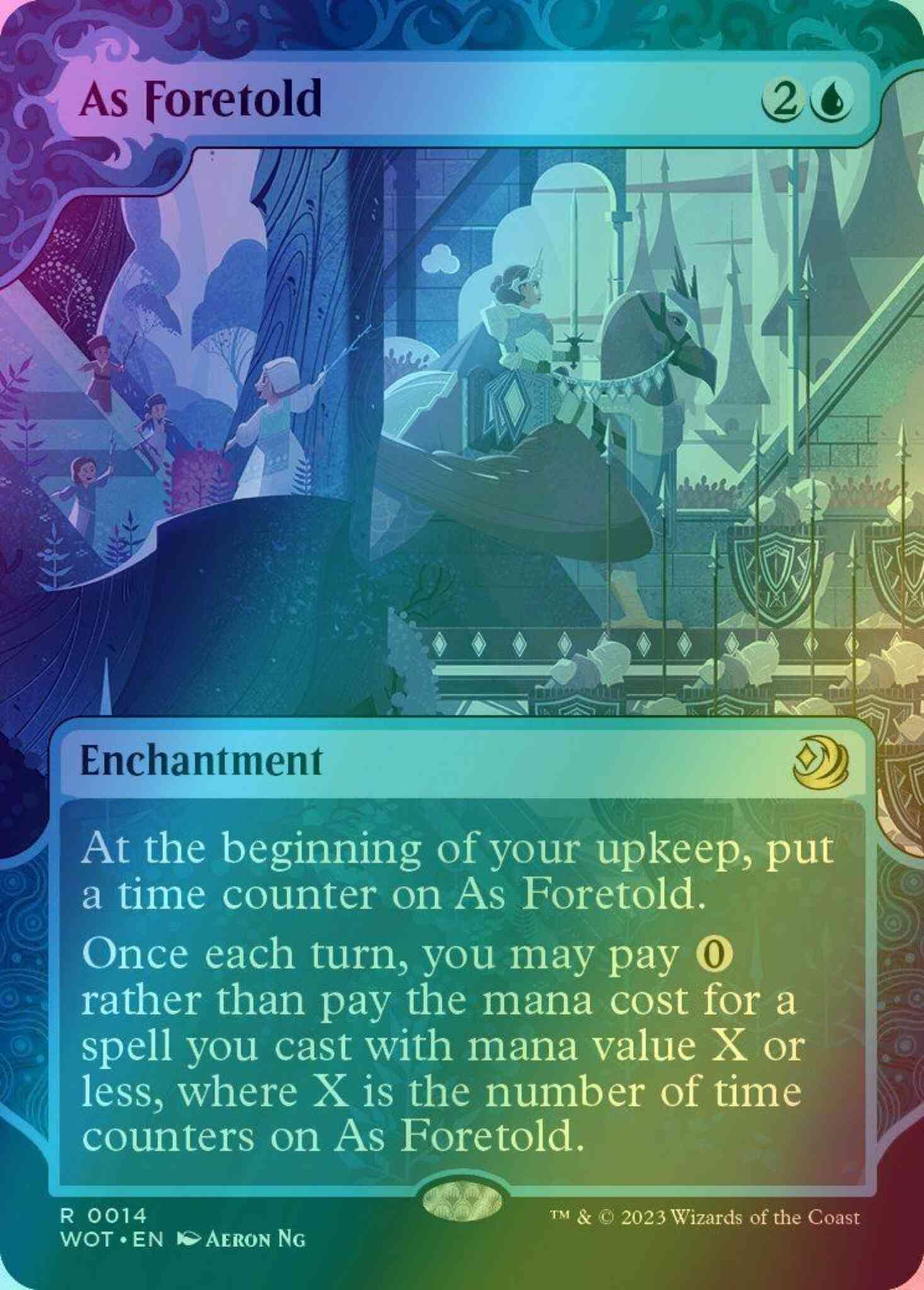 As foretold 14 – Magic As Foretold [14] [Enchanting Tale Showcase] [Wilds of Eldraine: Enchanting Tales] [Foil]