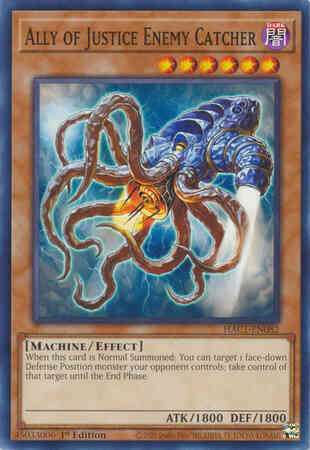 Yu-Gi-Oh! Ally of Justice Enemy Catcher - HAC1-EN082 - Common - 1st Edition
