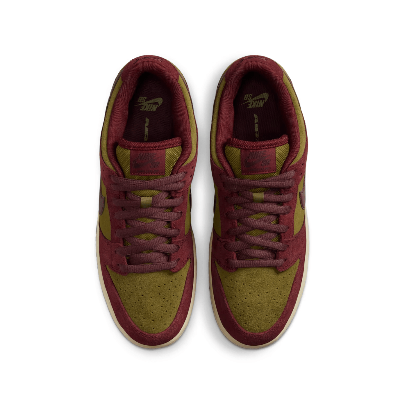HYPE ELIXIR Nike SB Dunk Low Pro Dark Team Red and Olive Flak - view 3