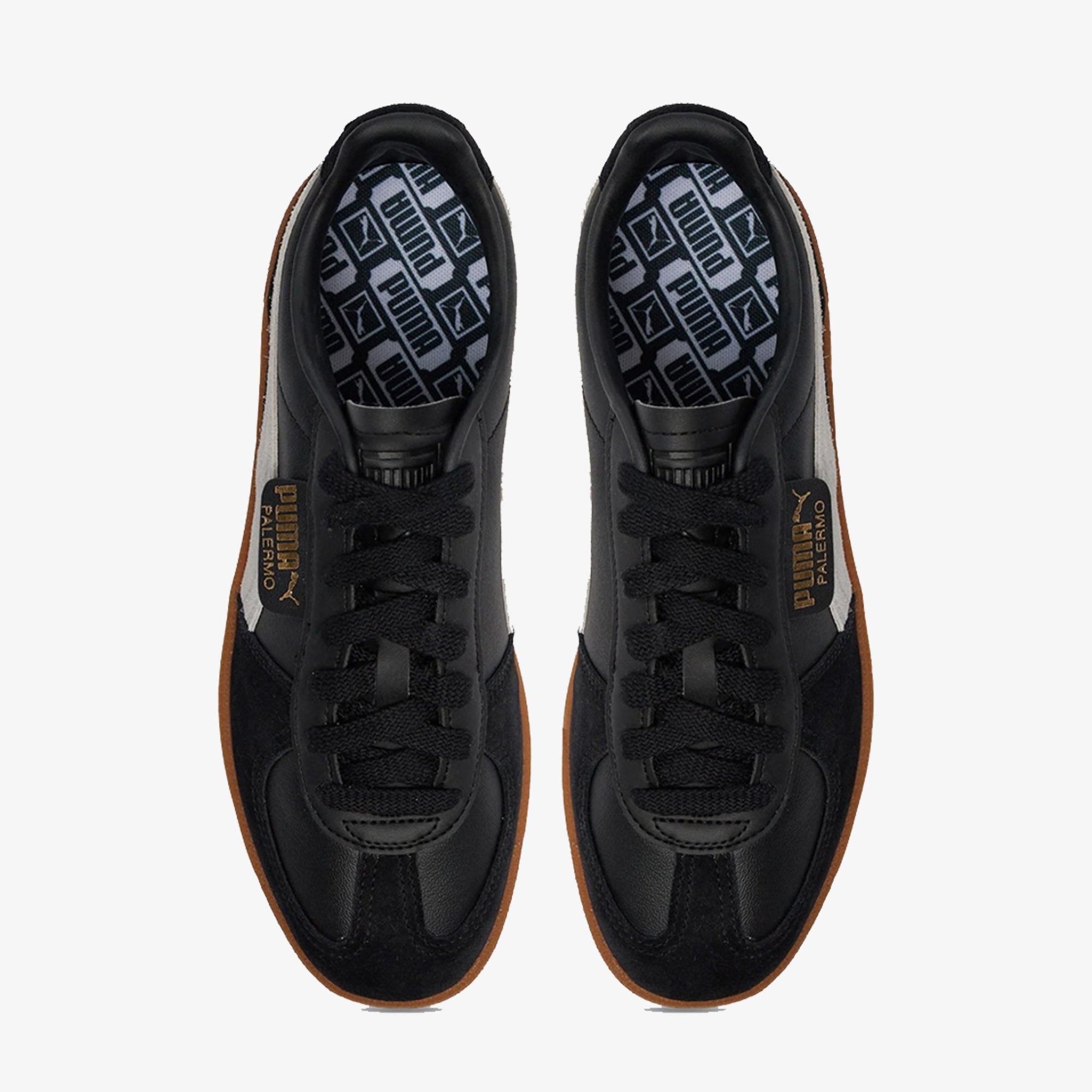 Puma | Palermo Lth { Puma Blackfeather Gray-gum - view 2
