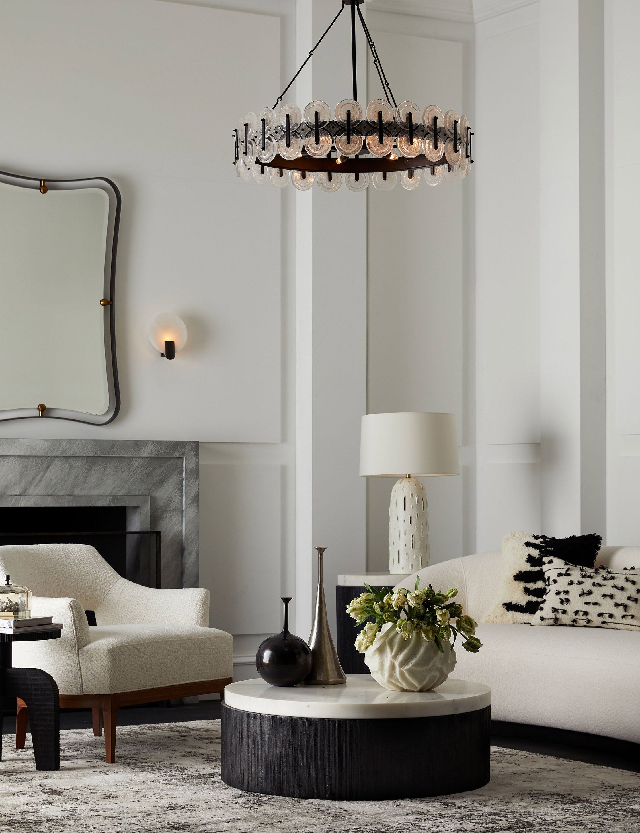 Lulu and Georgia Arteriors Janey Mirror – Black - view 2
