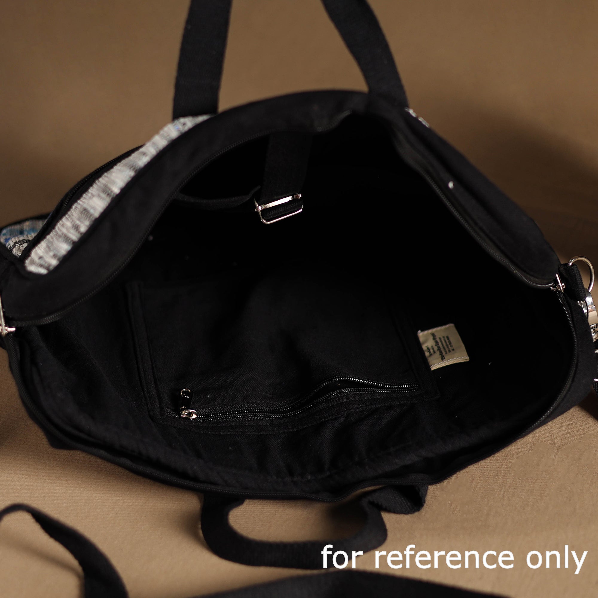 ECOKAARI Black - Handcrafted Upcycled Woven Laptop Bag 06 - view 5