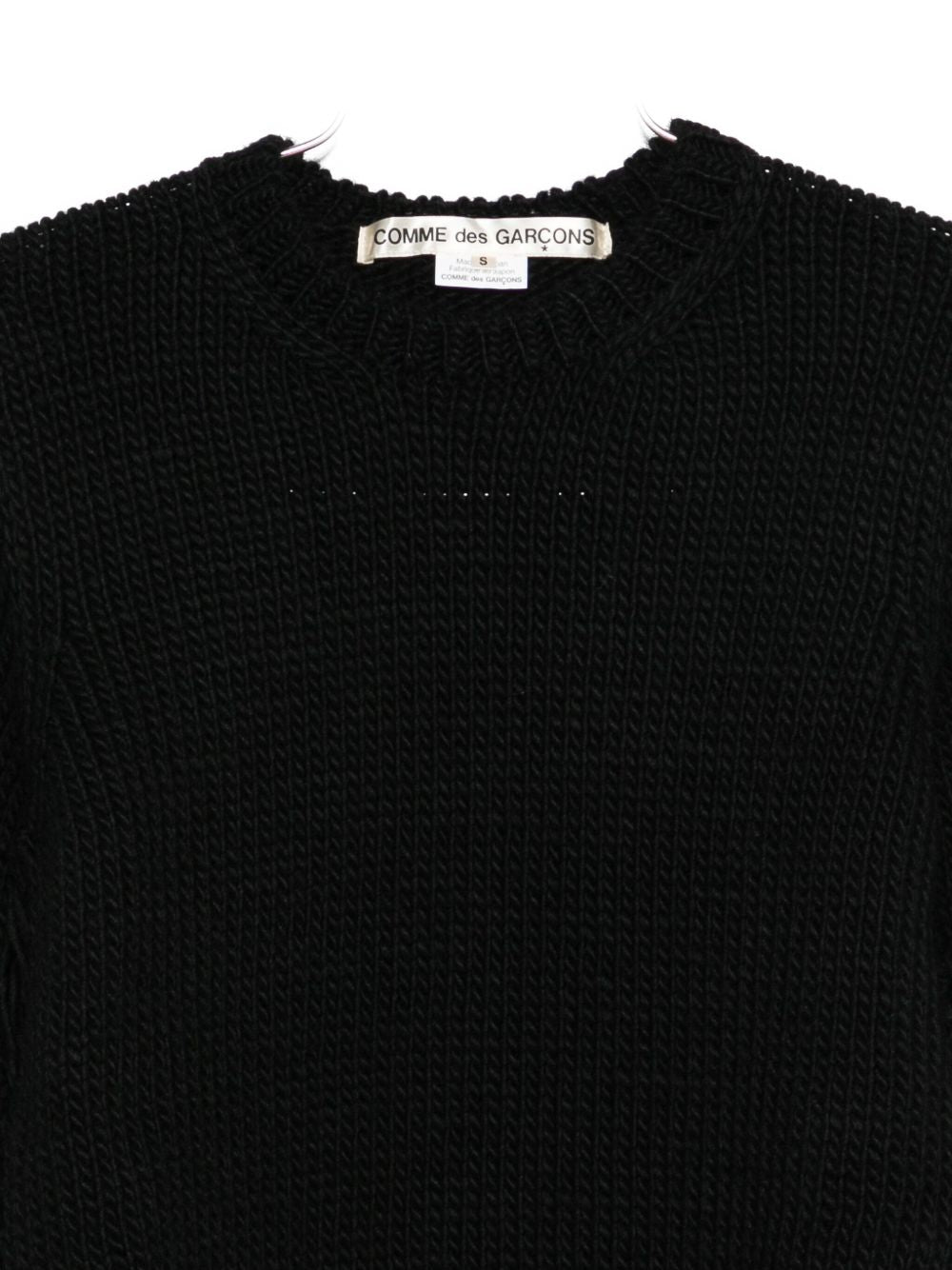Comme Des Garcons Comme Des GarÃ§ons Fringed Wool Top - view 2