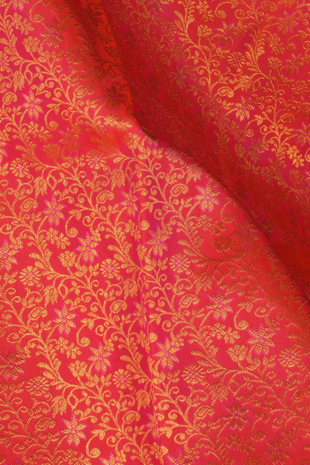 Kalanjali Kanchipattu Brocade Fuchsia Pink Saree - view 2