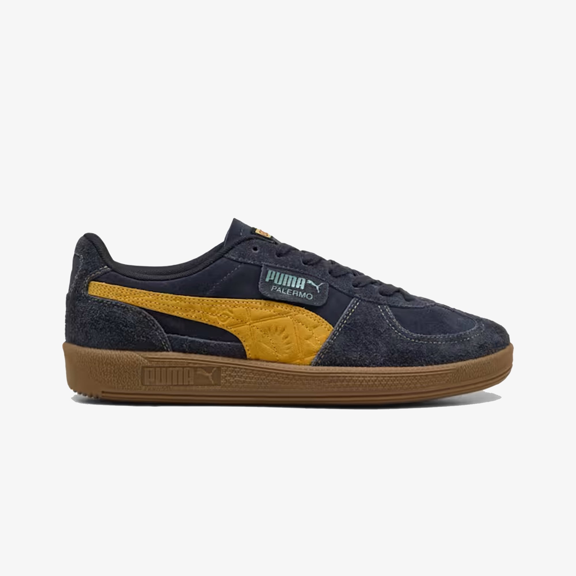 Puma | Road To Unity Palermo Leather { New Navy/yellow