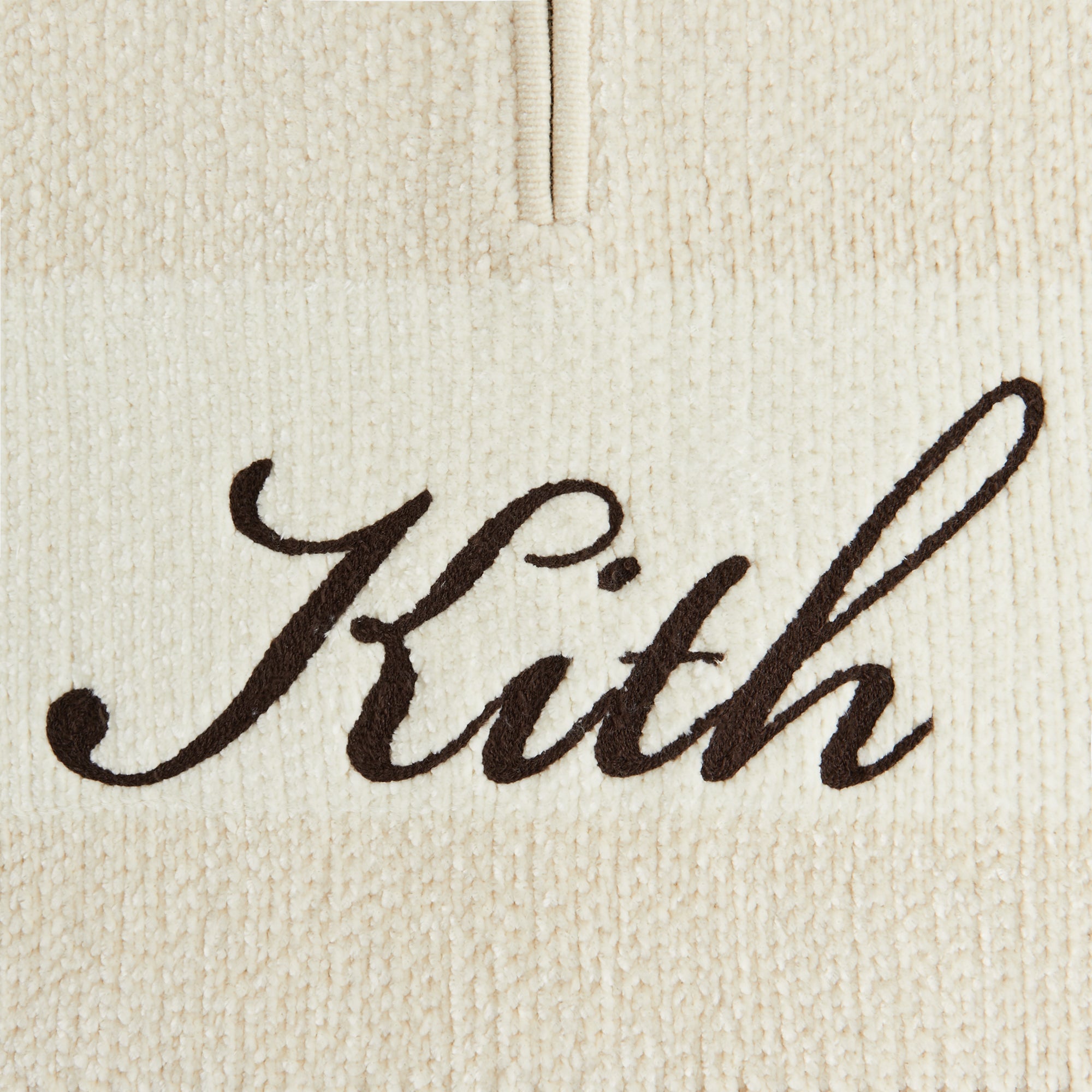 Kith Women Hunter II Chenille Script Quarter Zip - Waffle - view 5