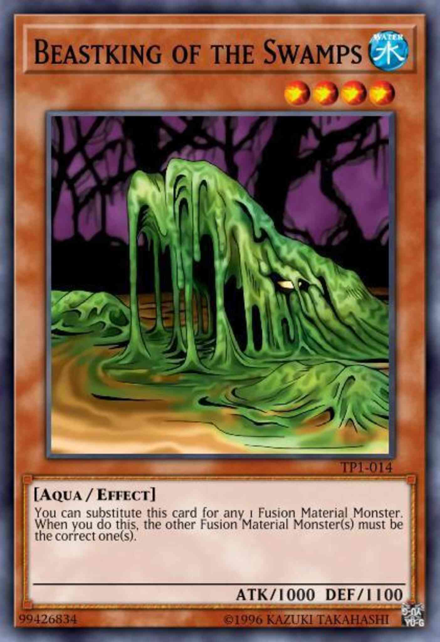 Beastking swamps – Yu-Gi-Oh! Beastking of the Swamps - GLD4-EN005 - Common - Limited