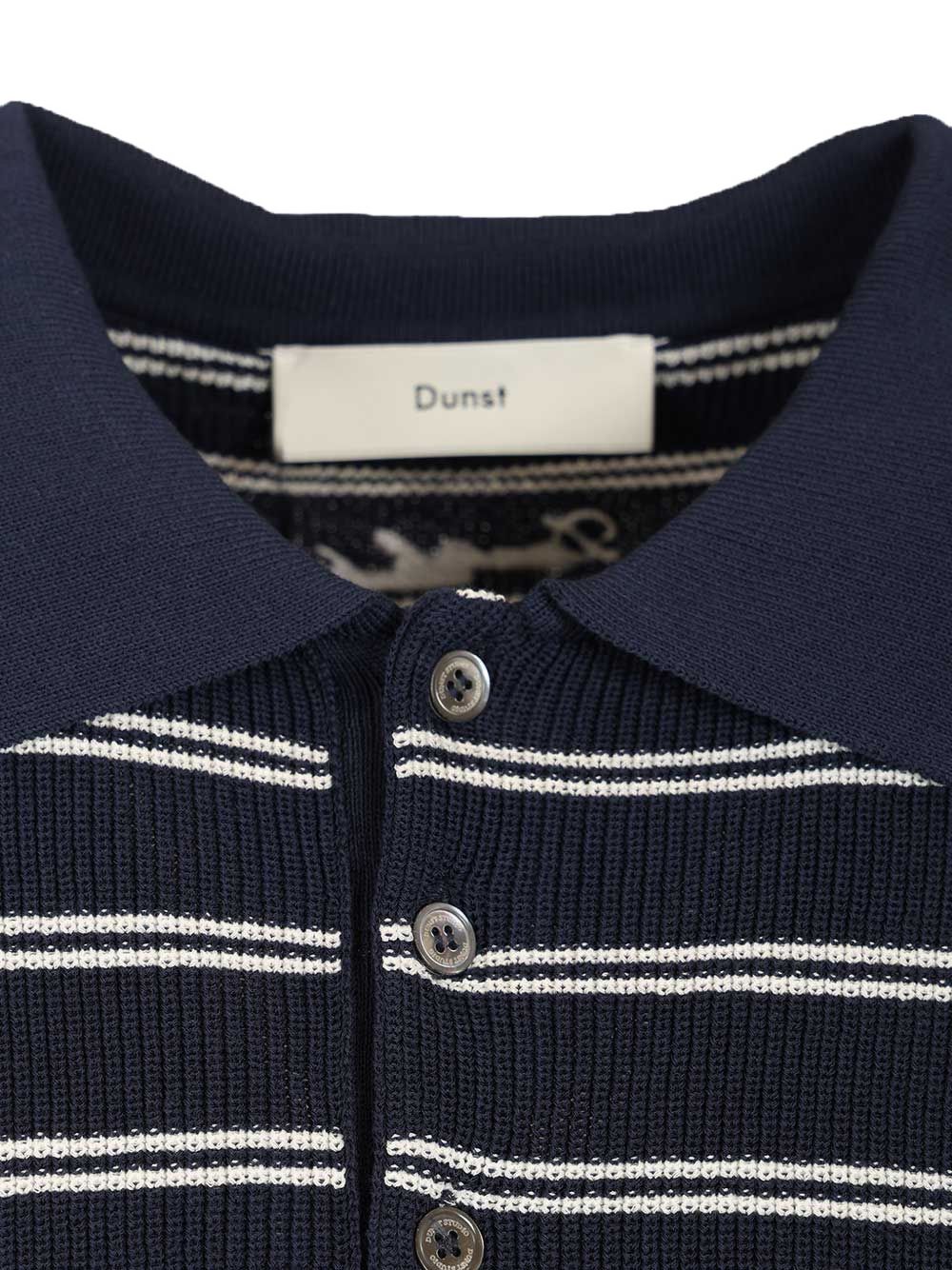 Dunst Cotton blend striped polo shirt - view 6