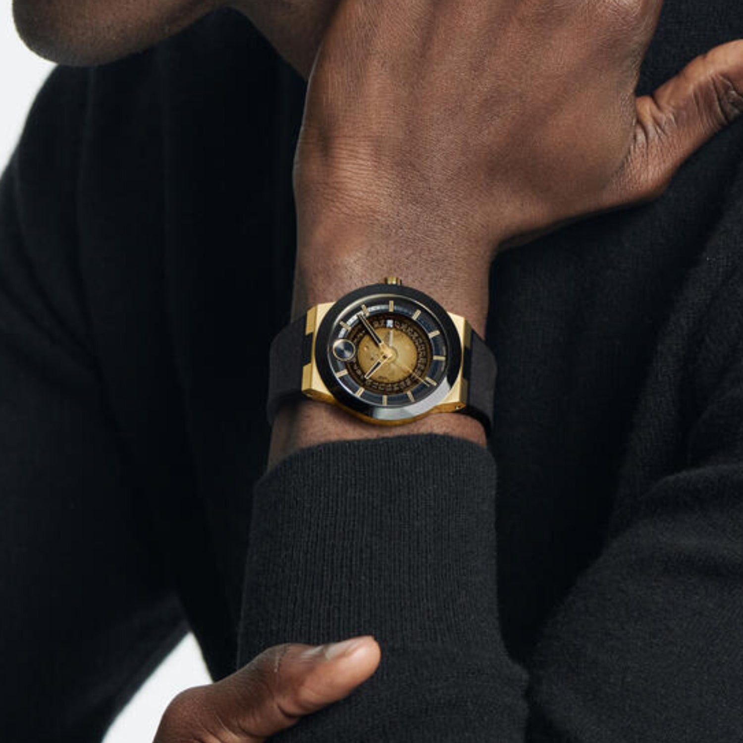 Movado Bold Men Automatic Transparent Dial Analog Rubber Watch 3601247 - view 4