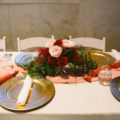 fiftyflowers.com Beautiful Cranberry and Blush Wedding - view 4