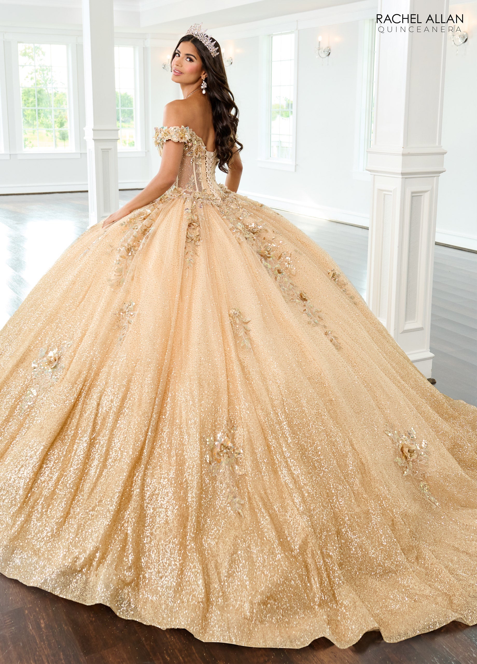 Mary's Bridal Off Shoulder Quinceanera Dress by Rachel Allan RQ3150 - view 2