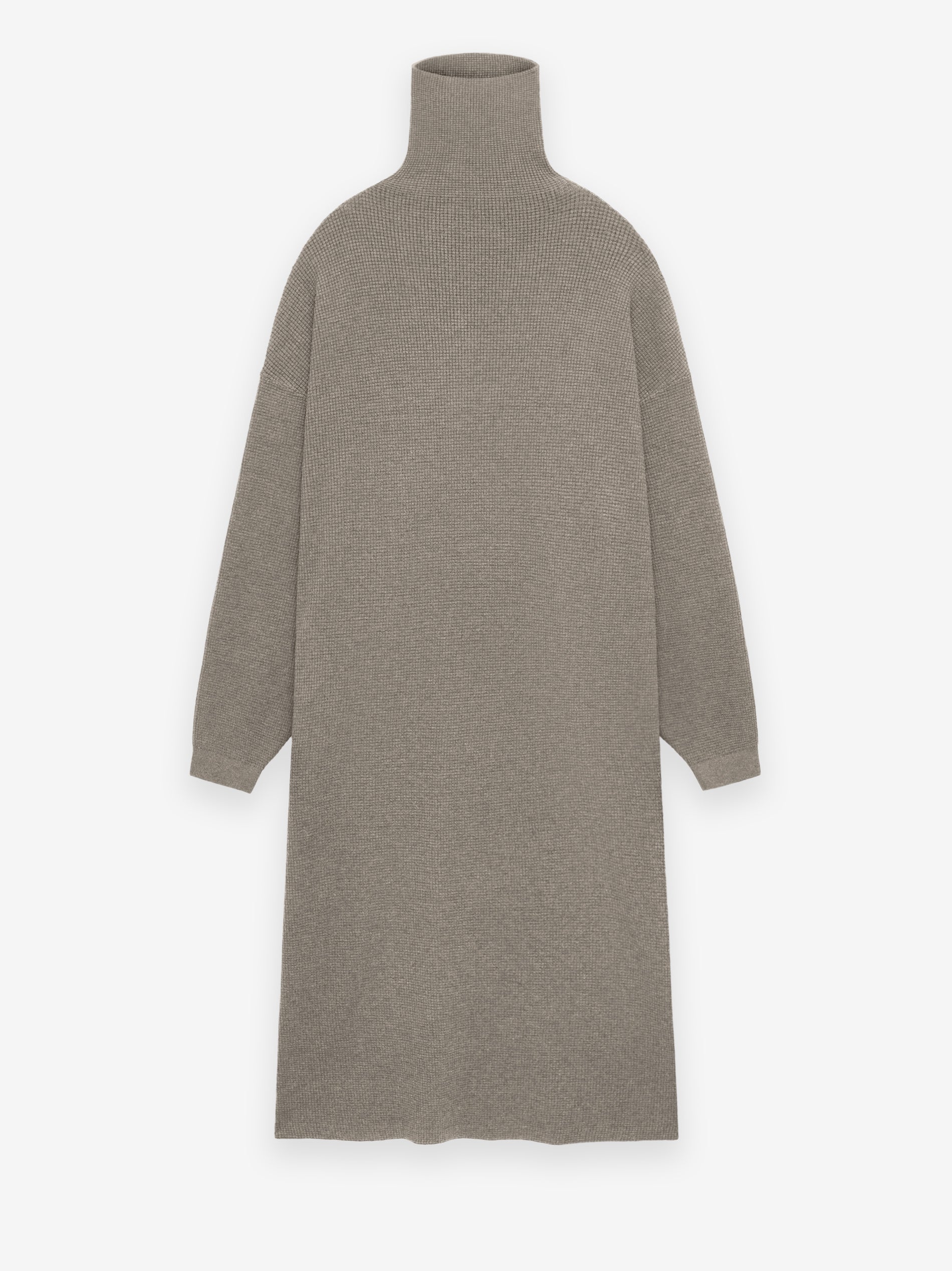 ESSENTIALS Women's Waffle Knit Turtleneck Dress