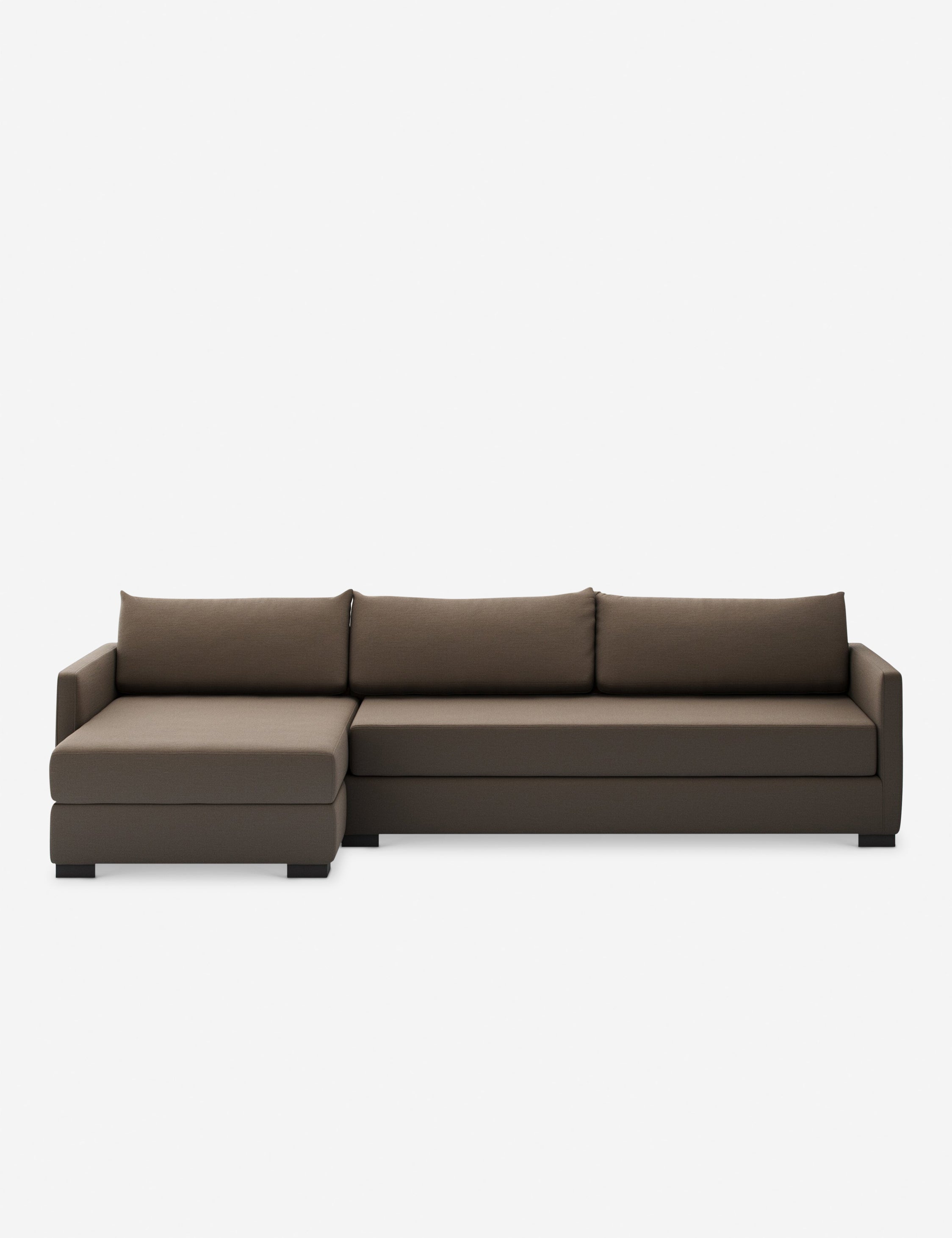 Lulu and Georgia Leodore Modular Storage Chaise Sectional Sofa