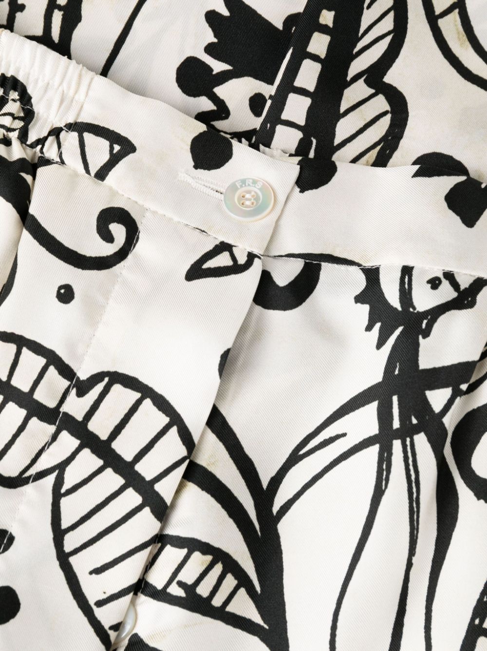 F.R.S . Printed silk trousers – Silk 100% - view 2