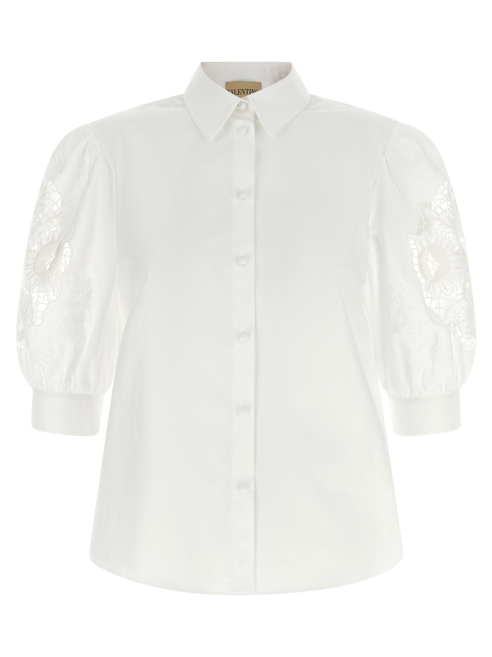 Valentino Garavani Macramé Insert Shirt – 100% cotton