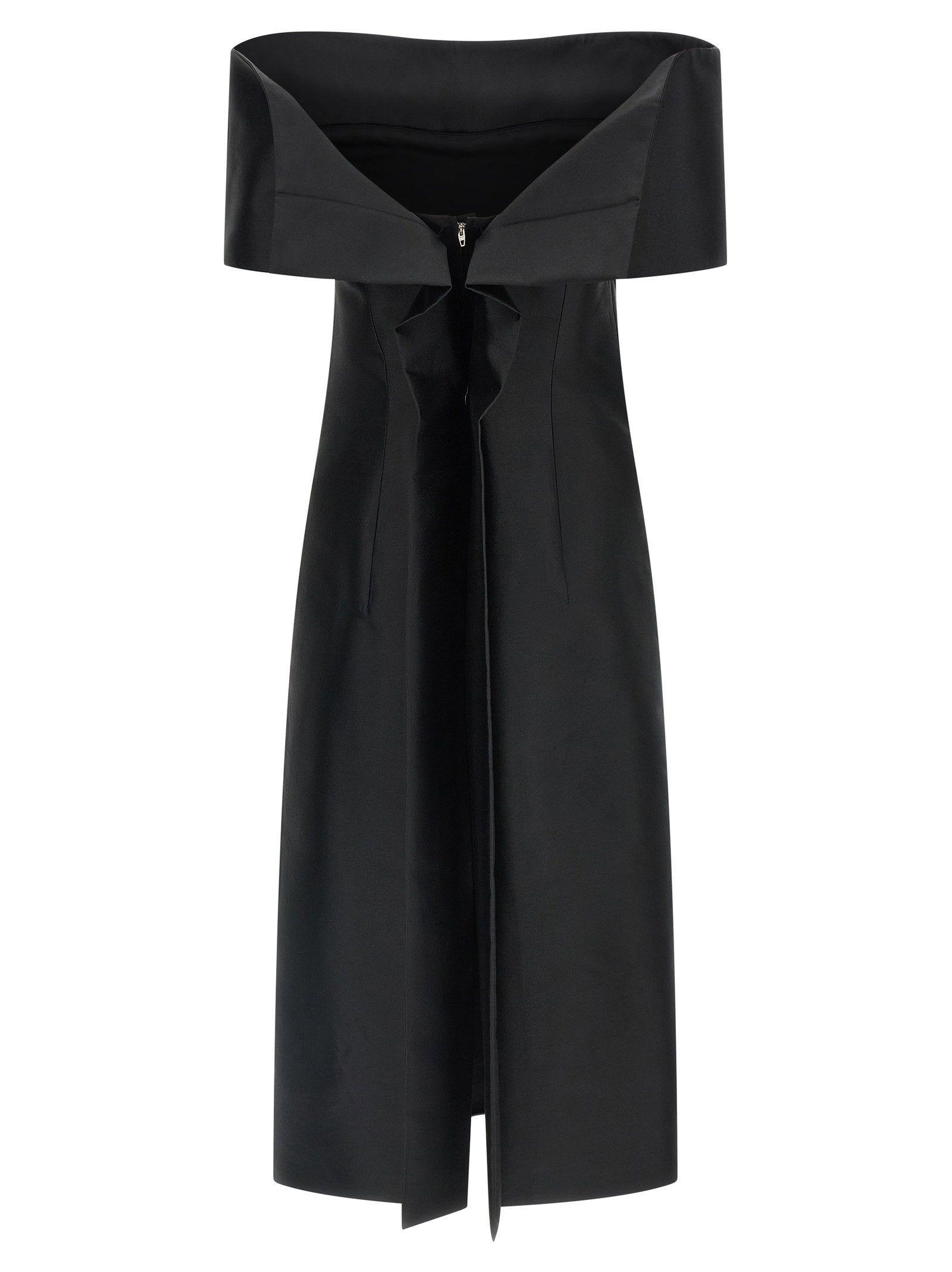 Jil Sander Off-the-shoulder Dress – 54% silk, 46% wool - view 2