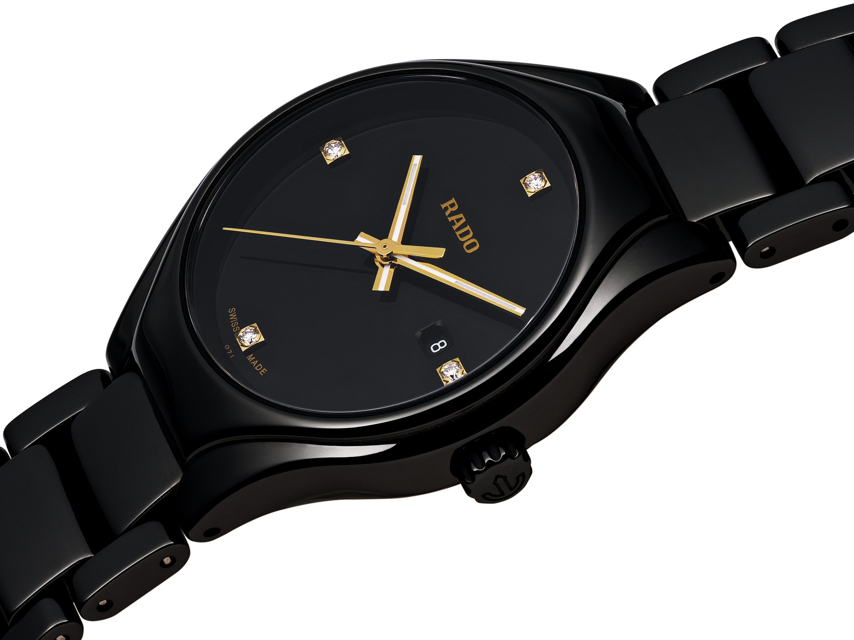 Rado True Black Dial Women 30mm