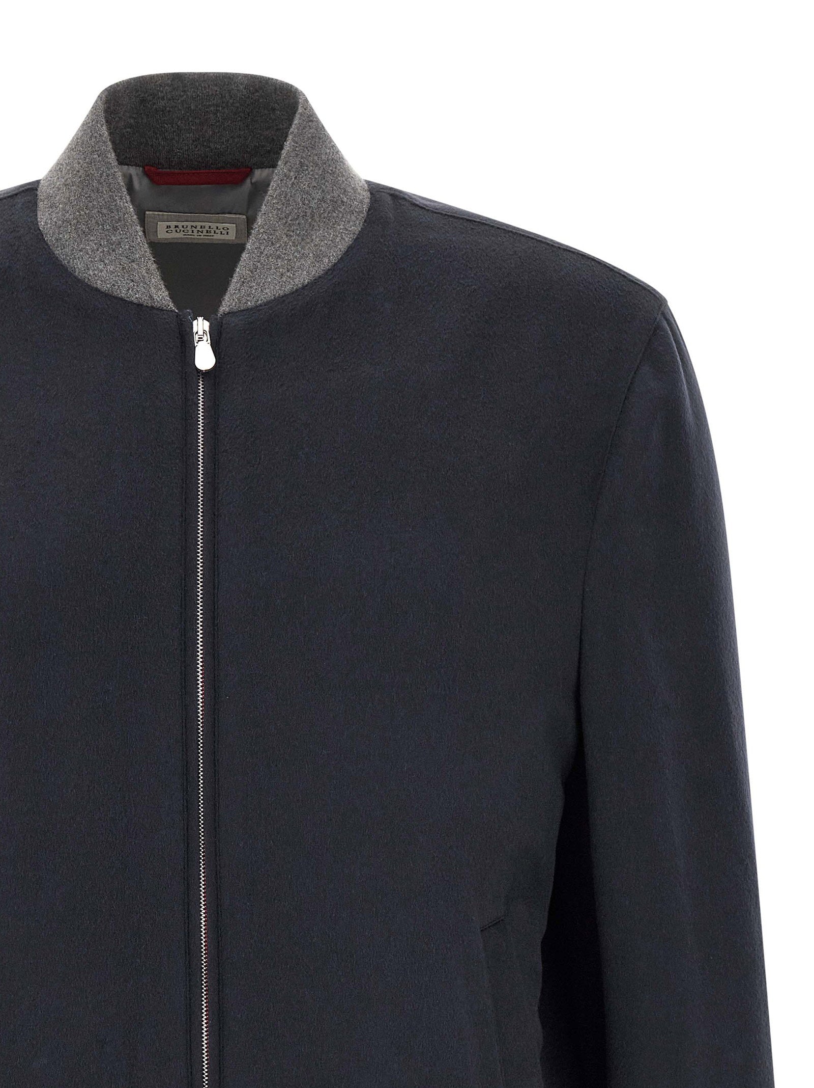 Brunello Cucinelli Light Flannel Bomber Jacket - view 3