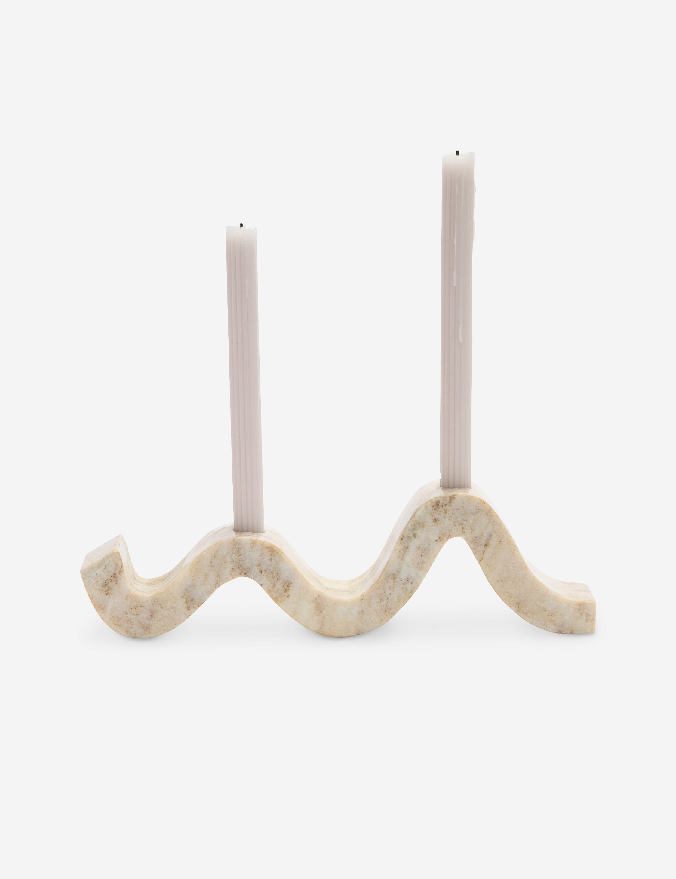 Lulu and Georgia Dylani Double Candle Holder – Natural