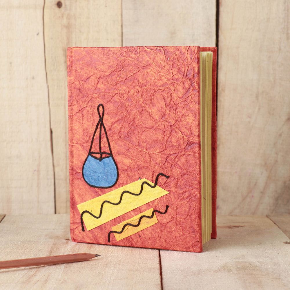 KHUSHBASH - HAPPY LOOM OF EAST Bengal Handmade Paper Notebook (7.5 x 5 in)