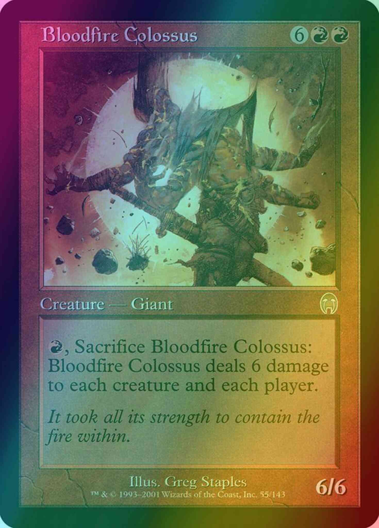Bloodfire colossus 55 – Magic Bloodfire Colossus [55] [Apocalypse] [Foil]