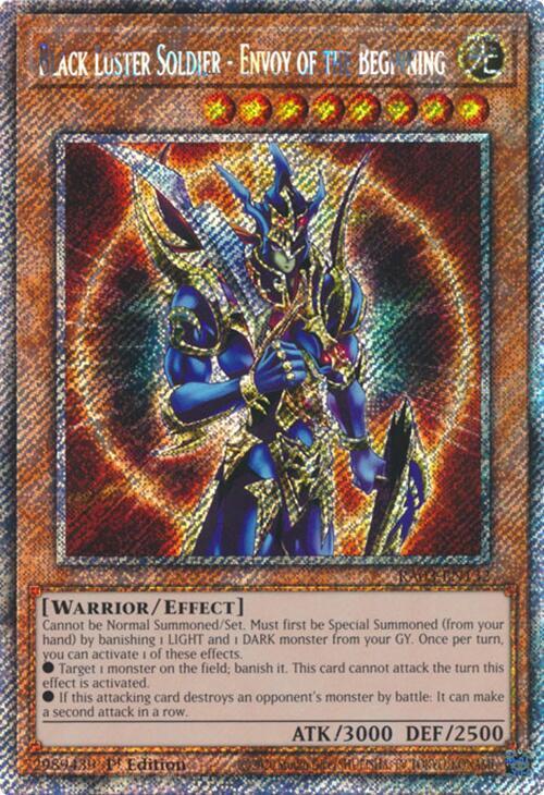 Yu-Gi-Oh! Black Luster Soldier - Envoy of the Beginning - RA03-EN132 - Platinum Secret Rare - 1st Edition