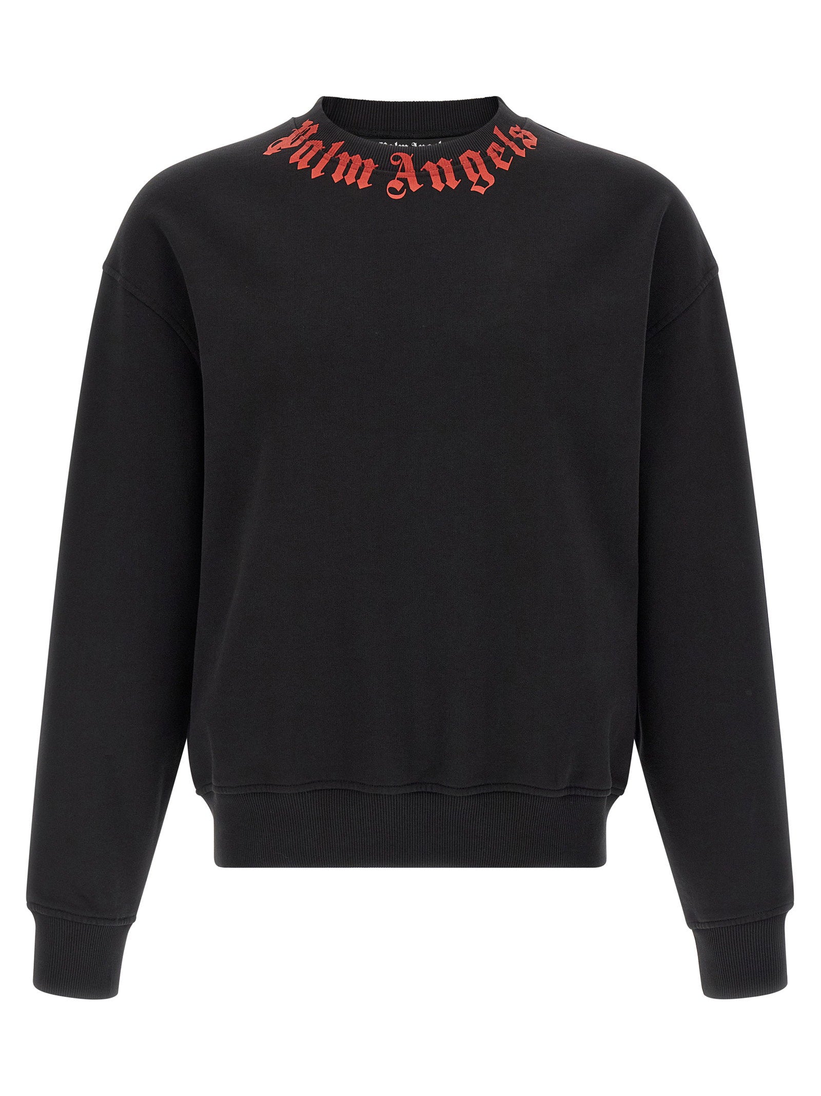 Palm Angels Neck Logo Sweatshirt – 100% cotton