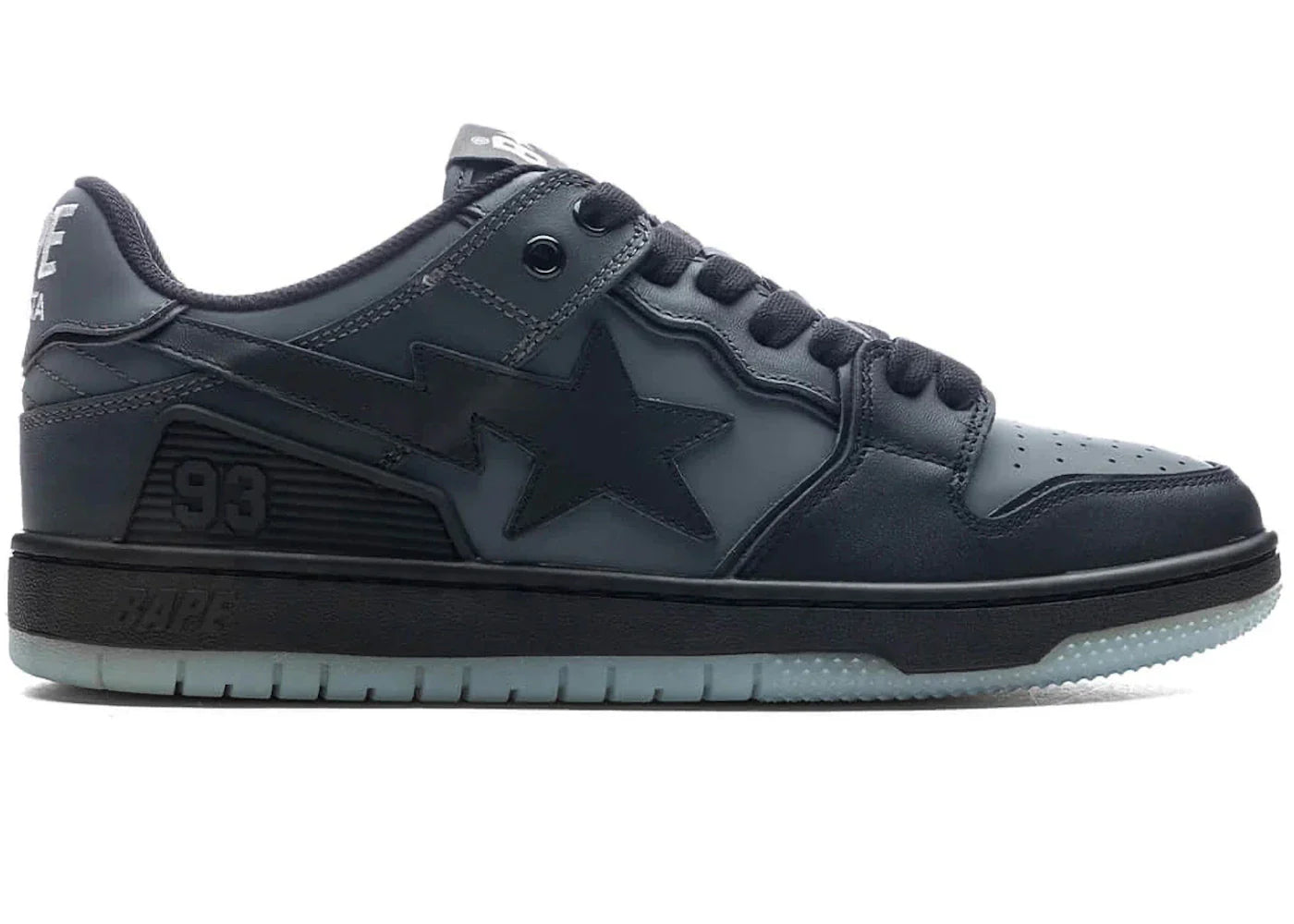 BAPE A Bathing Ape Sk8 Sta #5 M2 Black