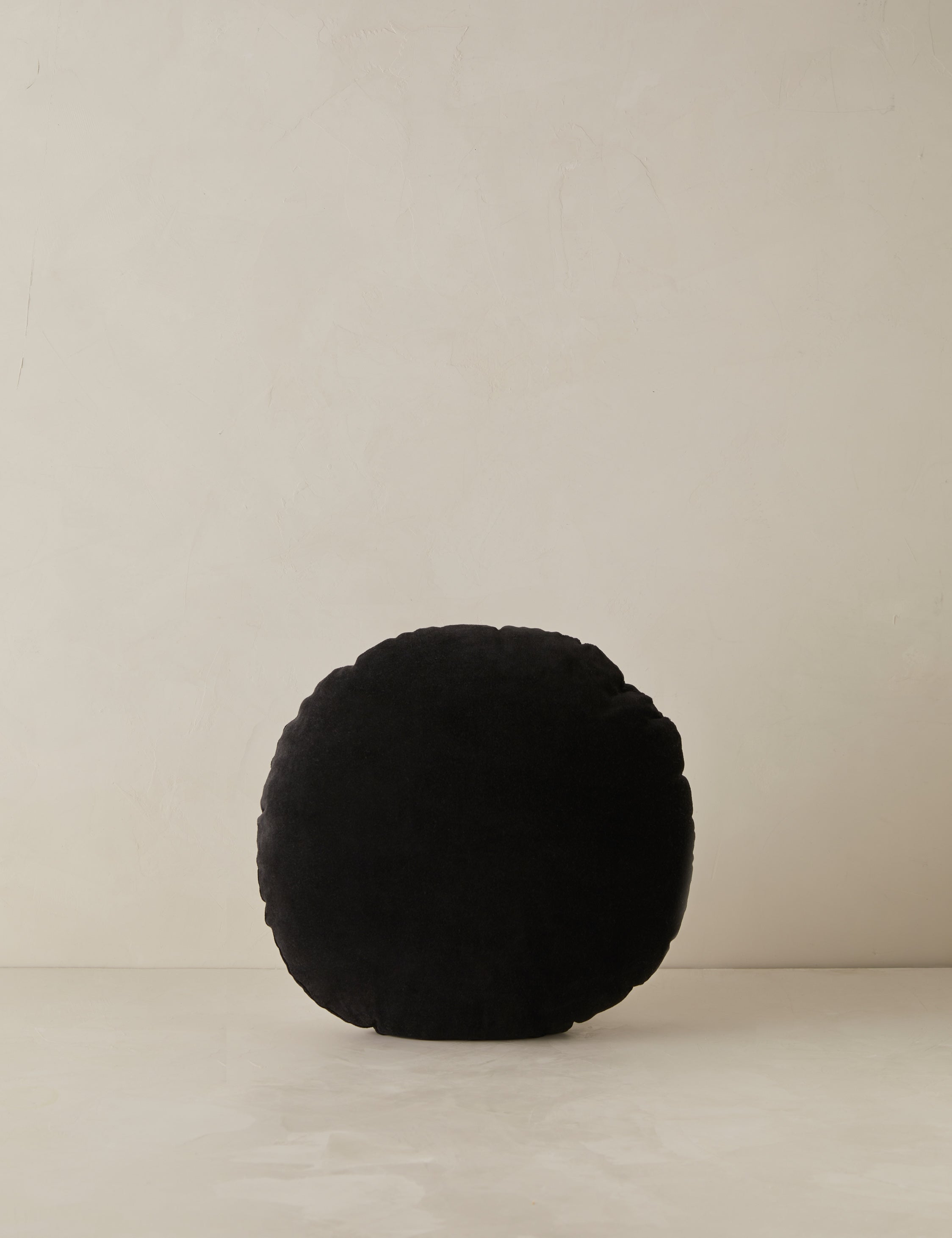 Lulu and Georgia Velvet Round Pillow by Sarah Sherman Samuel