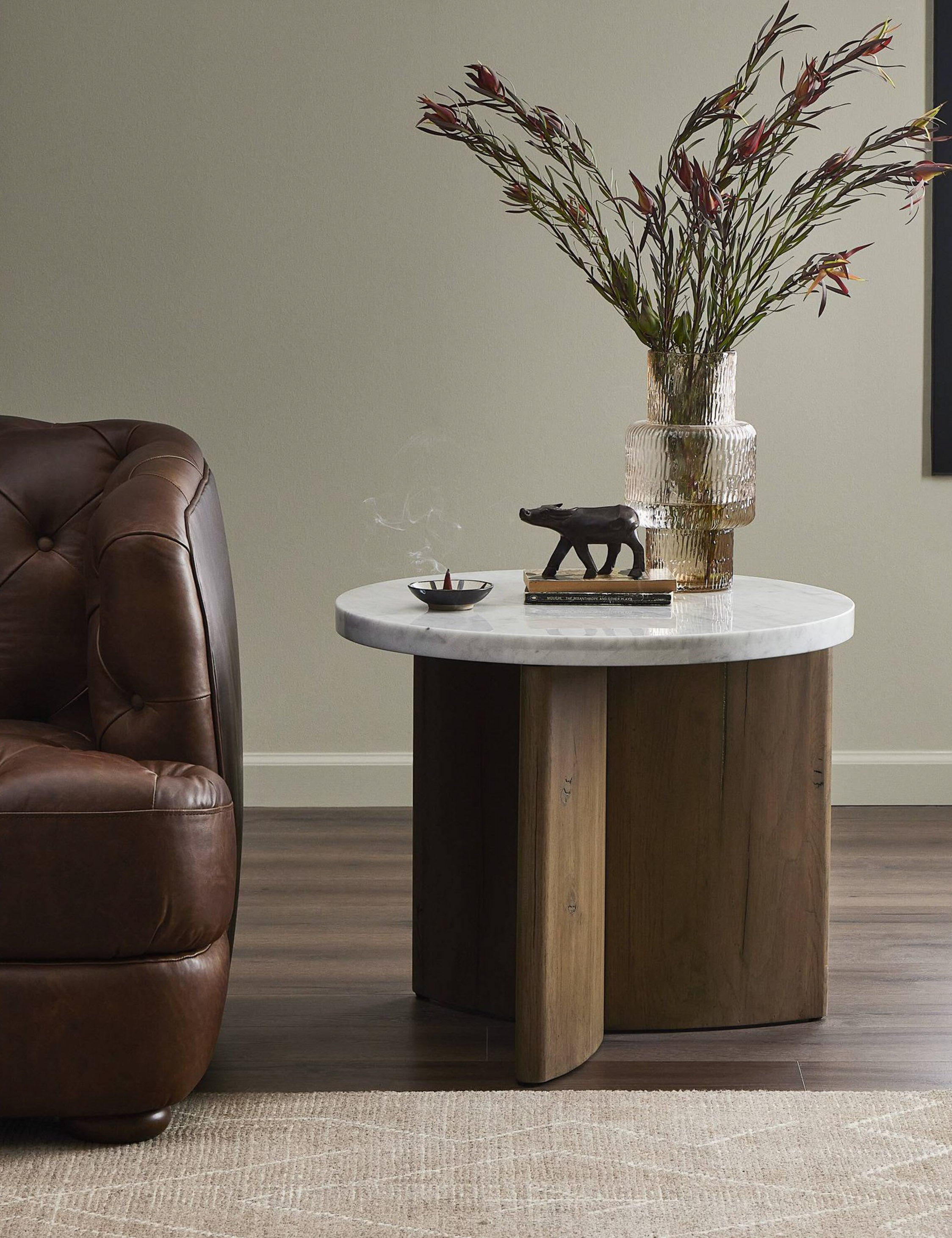 Lulu and Georgia Voss Round Side Table - view 2