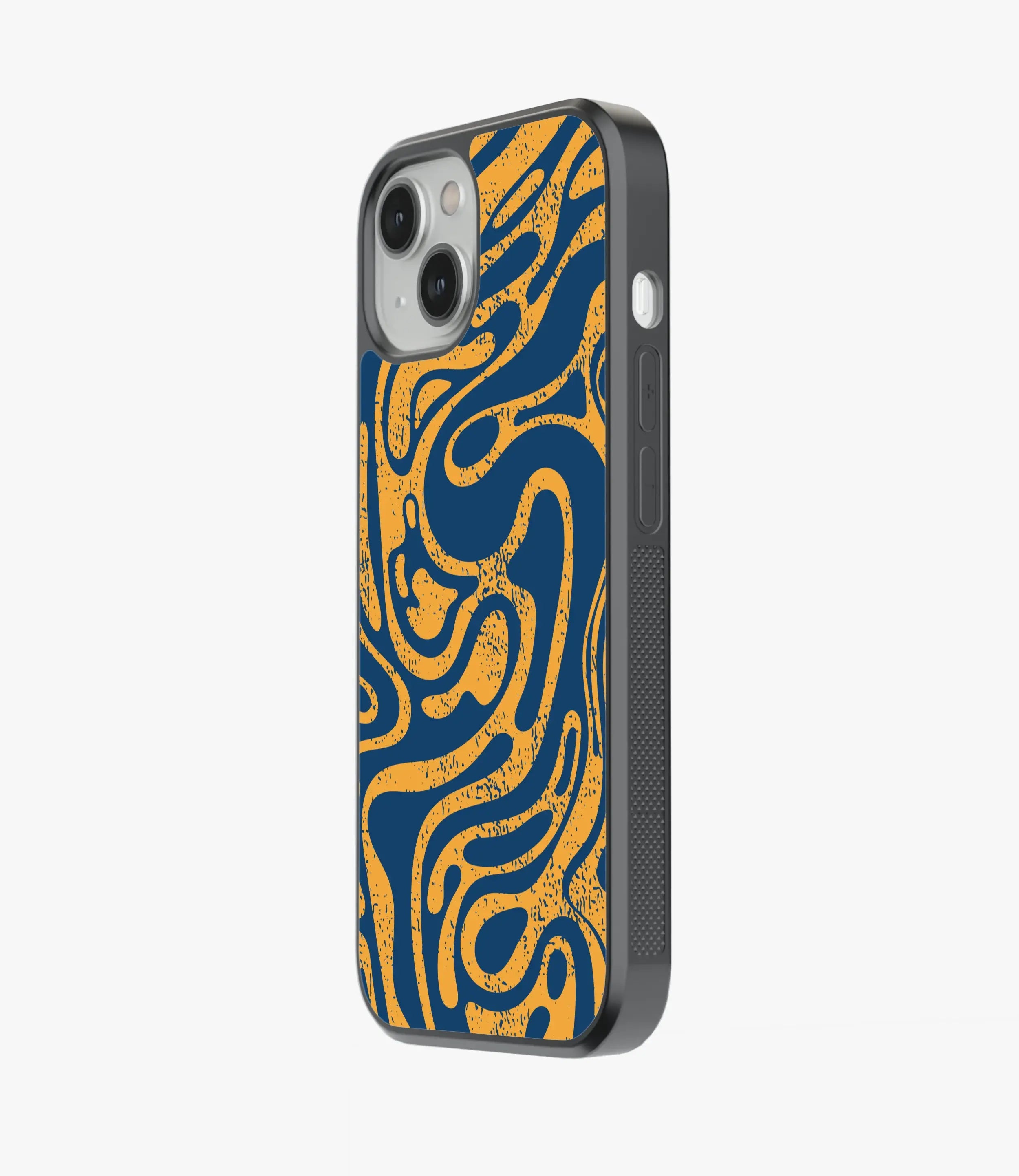 The Case Company Abstract Yellow Fluid Pattern Glass Case - view 4