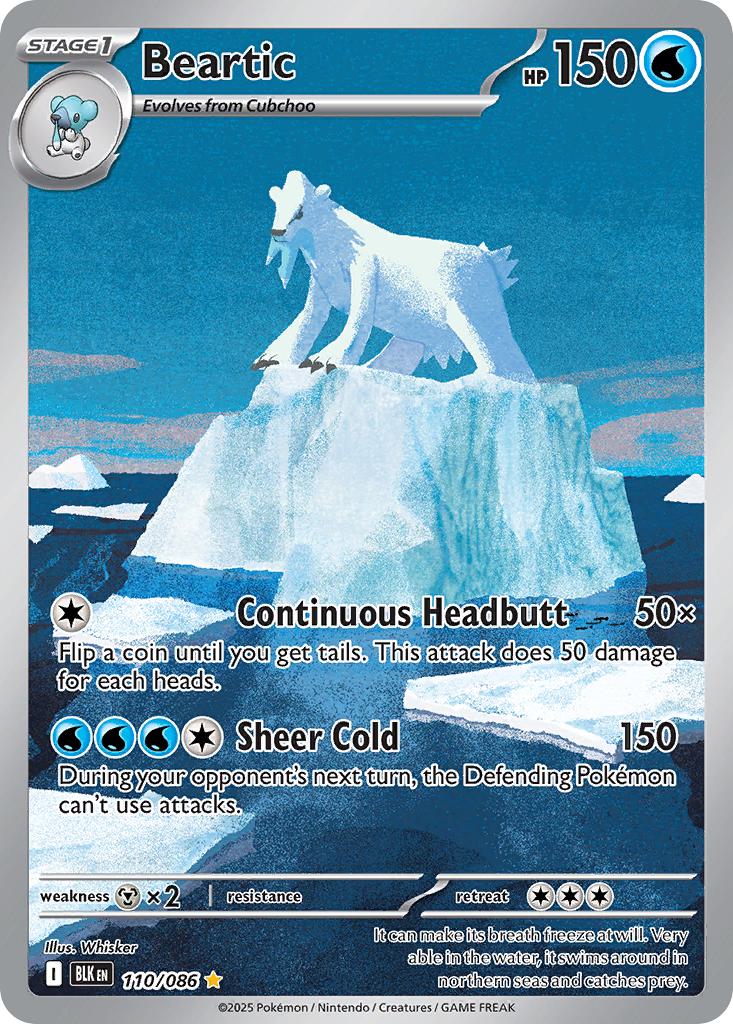 Illustration rare sv105b-110 – Pokémon Beartic - 110/086 - Illustration Rare [sv105b-110] [Ultra]