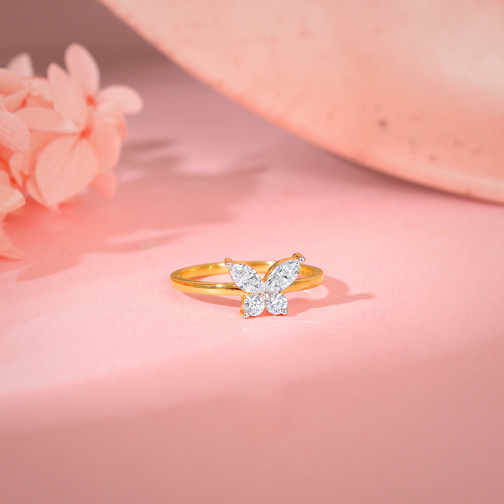 GIVA Jewellery Gold Rebirth Diamond Ring - view 2