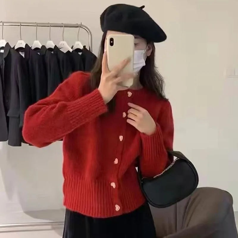 Alamode By Akanksha Audra Cute Woolen Sweater with Heart Detail