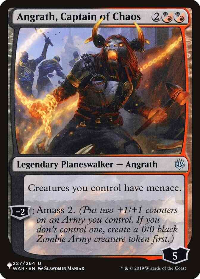 Magic Angrath, Captain of Chaos [WAR-227] [The List] [Non-Foil]