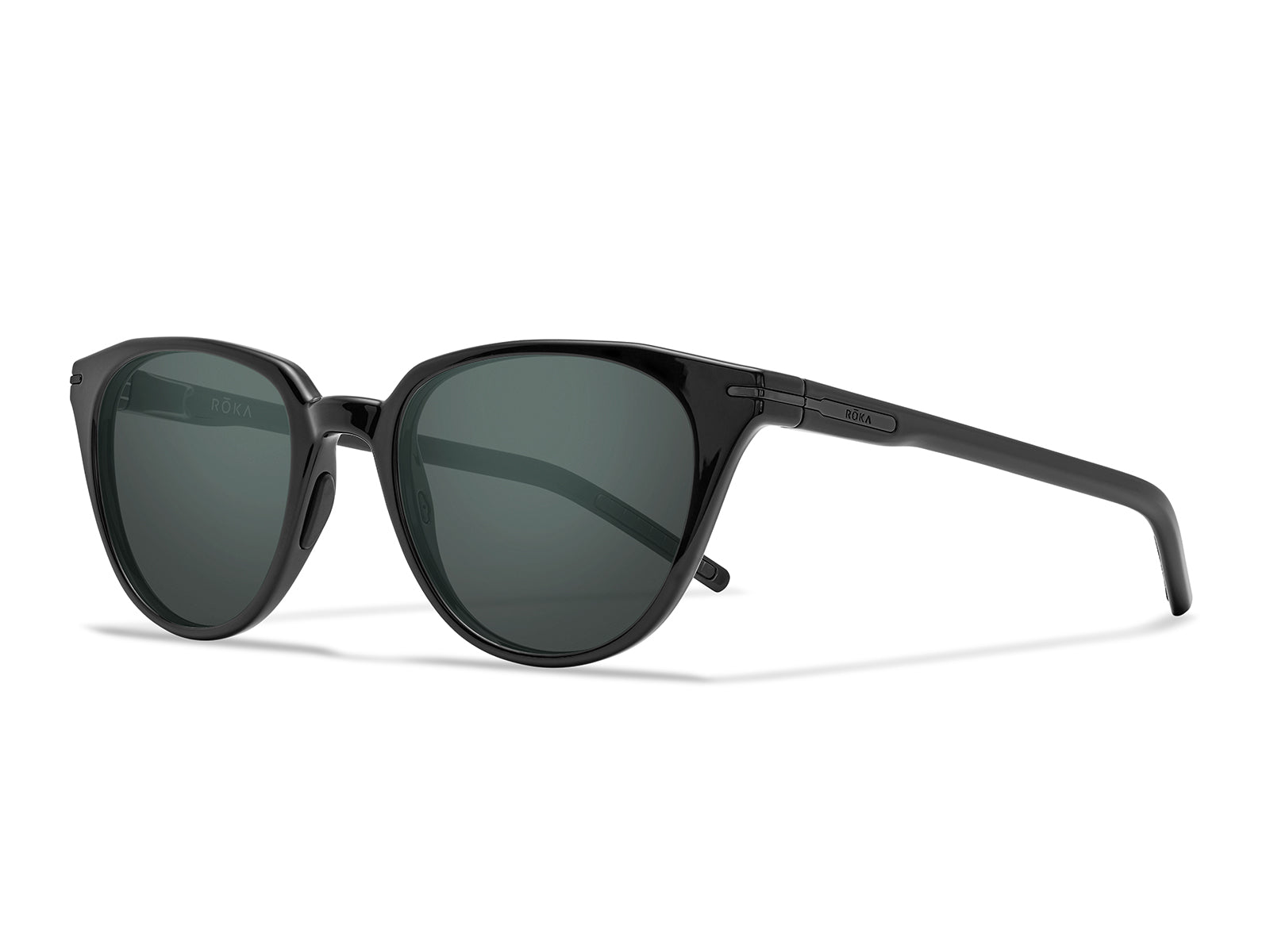 ROKA Lola 2.0 Sunglasses Outlet – Crystal Tahoe Frame - Dark Carbon (Polarized) Lens - view 26