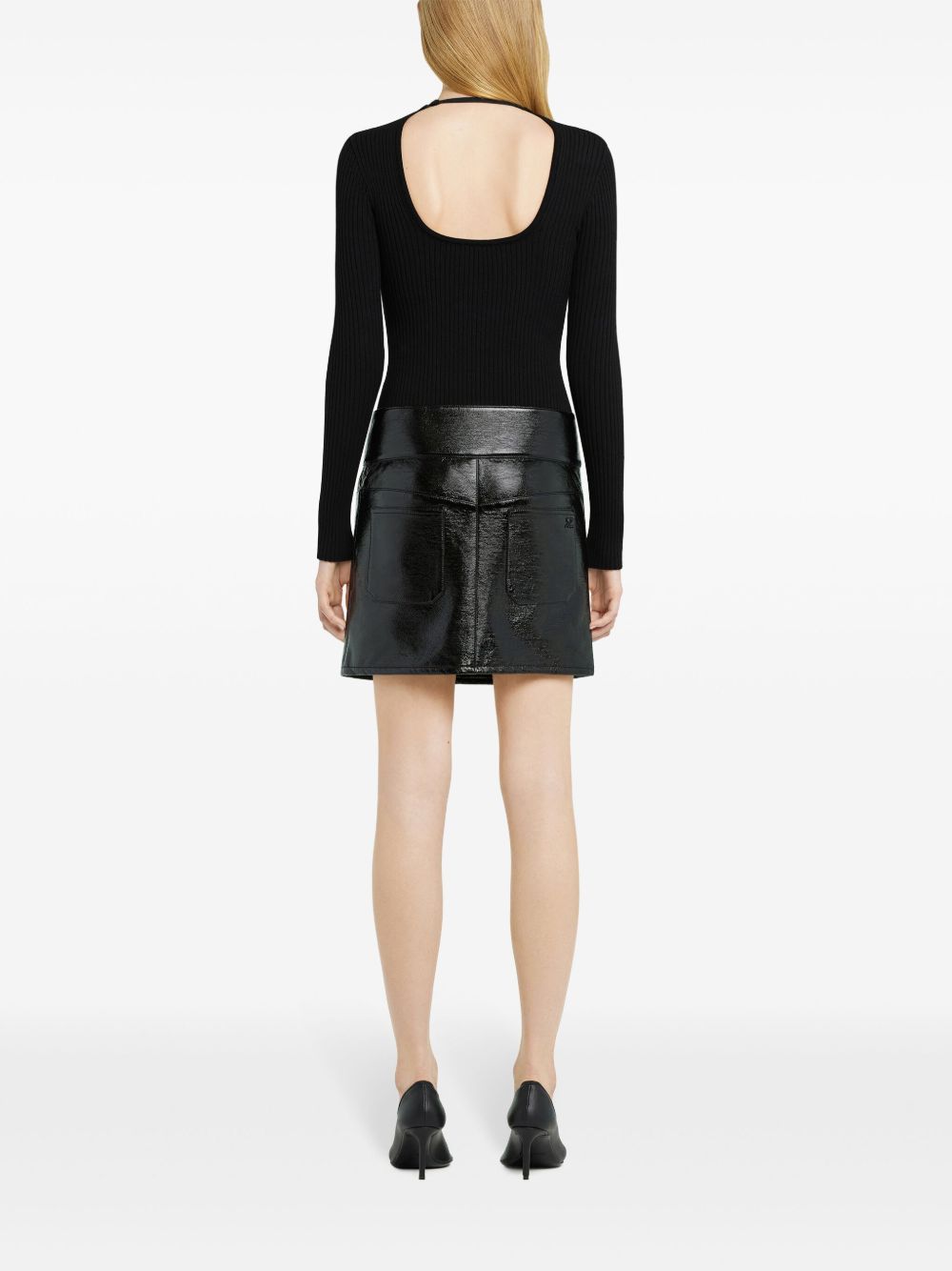 Courreges Pre Courrèges belted mini skirt - view 2