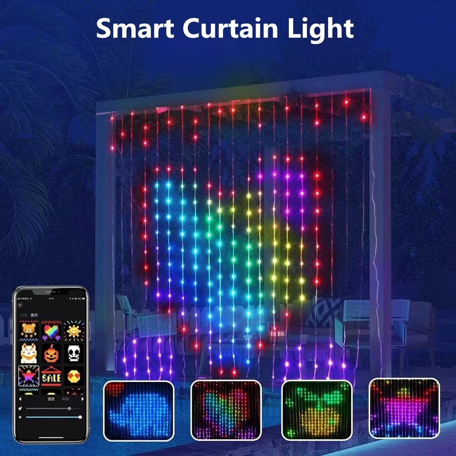 Kush Trading Smart LED Curtain Lights - view 2