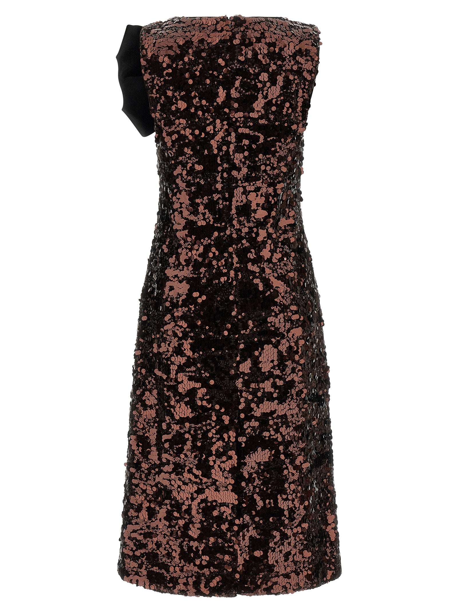 Ganni Velvet Sequins Straight Midi Dress - view 2