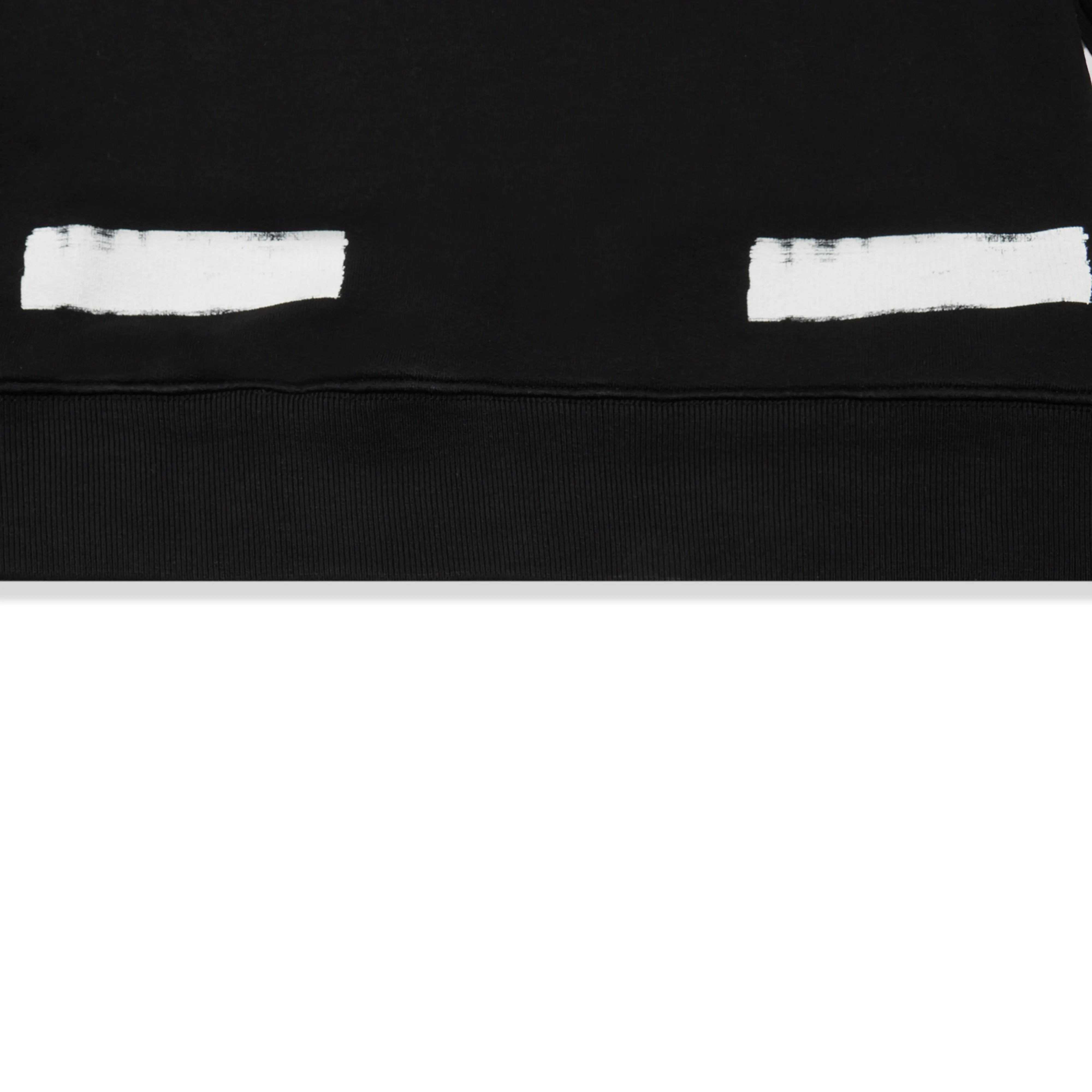 Preloved - Off-White Brushed Diagonal Black Sweatshirt - view 6