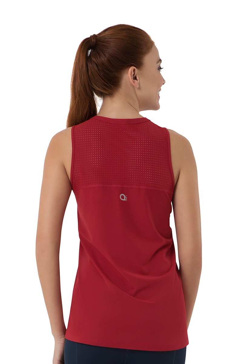 amante Smooth and Seamless Fitness Tank Top - Deep Claret - view 3