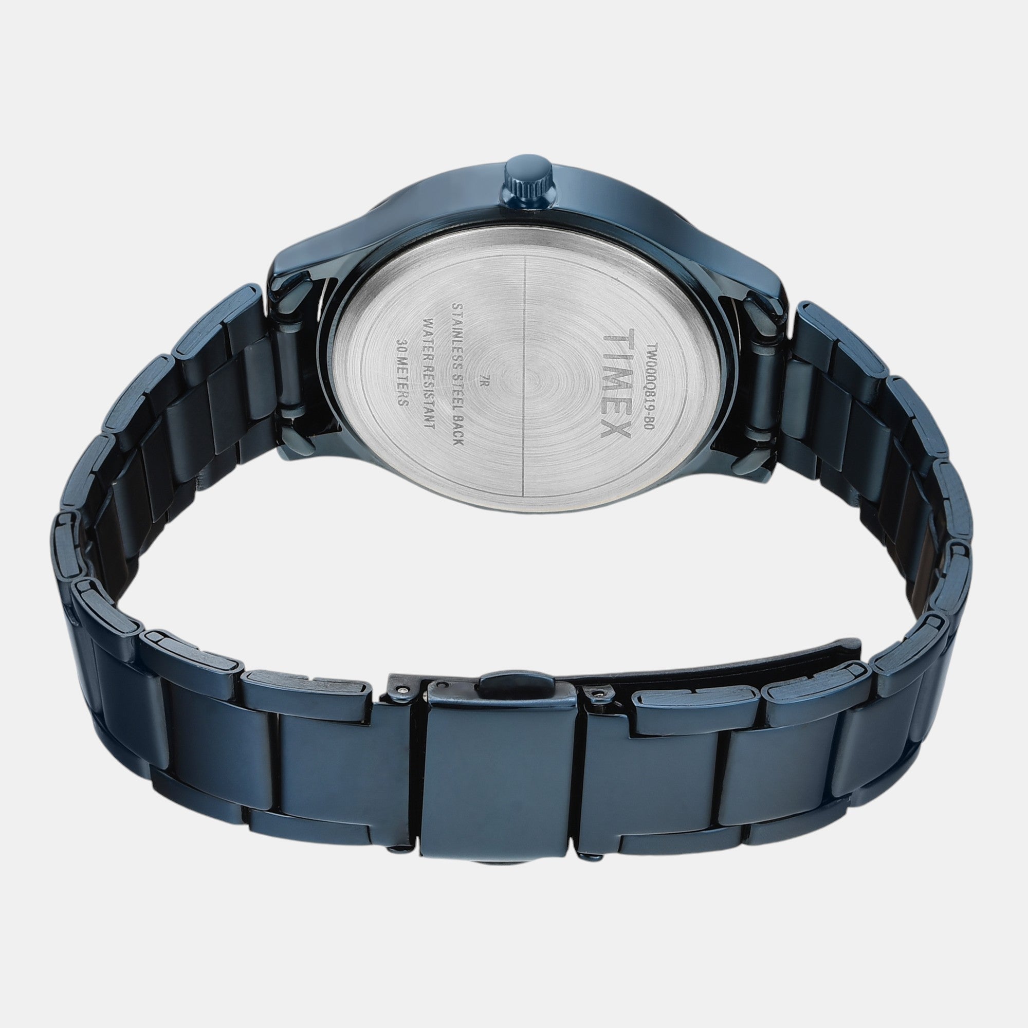 Timex Fashion Women Quartz Blue Dial Multi-Function Stainless Steel Watch TW000Q819 - view 5